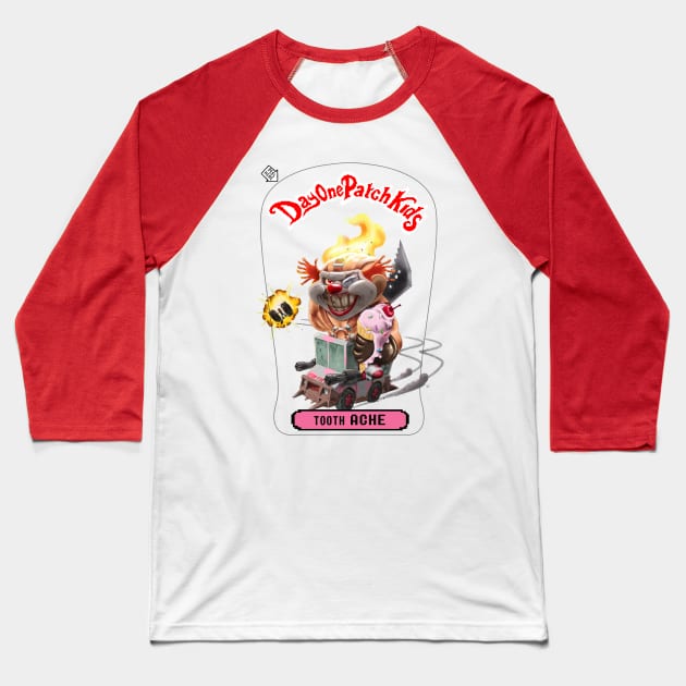 Day One Patch Kids 032 ( Tooth Ache ) Baseball T-Shirt by RottenTanuki